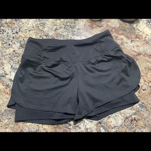 Calia Mesh shorts with spandex underneath.